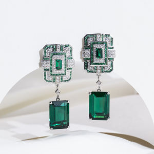 Pendientes de Diamantes de Oro Blanco de 18K MSE-863 de Messi Jewelry para Mujer - Product Image 2