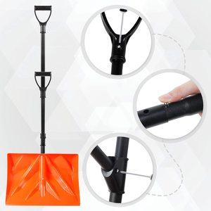 <span class=keywords><strong>Pelle</strong></span> à neige pliable de haute qualité, durable, écologique, 18 pouces, avec poignée en acier/aluminium en forme de <span class=keywords><strong>D</strong></span> pour le <span class=keywords><strong>d</strong></span>éneigement des voitures - Product Image 4