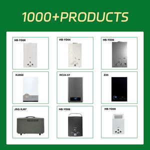 Chauffe-eau sans réservoir au <span class=keywords><strong>gaz</strong></span> naturel portable personnalisé avec échangeur de chaleur en cuivre, capacité de 16 L, boîtier en acier inoxydable, affichage LED - Product Image 2