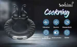 <span class=keywords><strong>Cartoon</strong></span> Slak Mannelijke Lock Fijne Ring 10 Vibratie Vertraagde Penisring Massage Masturbatie Seks Speelgoed voor Mannen - Product Image 5