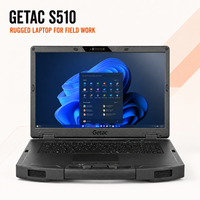 Nueva Laptop Empresarial Resistente Getac S510, Intel Windows 11 Pro, IP53 Resistente a Caídas, para Manufactura y Servicios Públicos