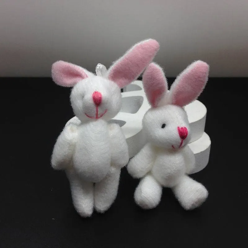 Mini conejo de peluche de 6Cm para niños, conejo pequeño de peluche, colgante, regalo de cumpleaños, decoración de fiesta
