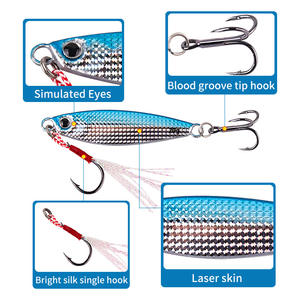 Leurre de pêche Ytqhxy Jig 7g 10g 15g 20g, appât de fond pour la pêche au bar, équipement de pêche - Product Image 4