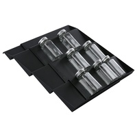 Organiseurs de tiroirs de cuisine, style échelle, organisateur de placard pliable en plastique, étagère de rangement pour comptoir de cuisine