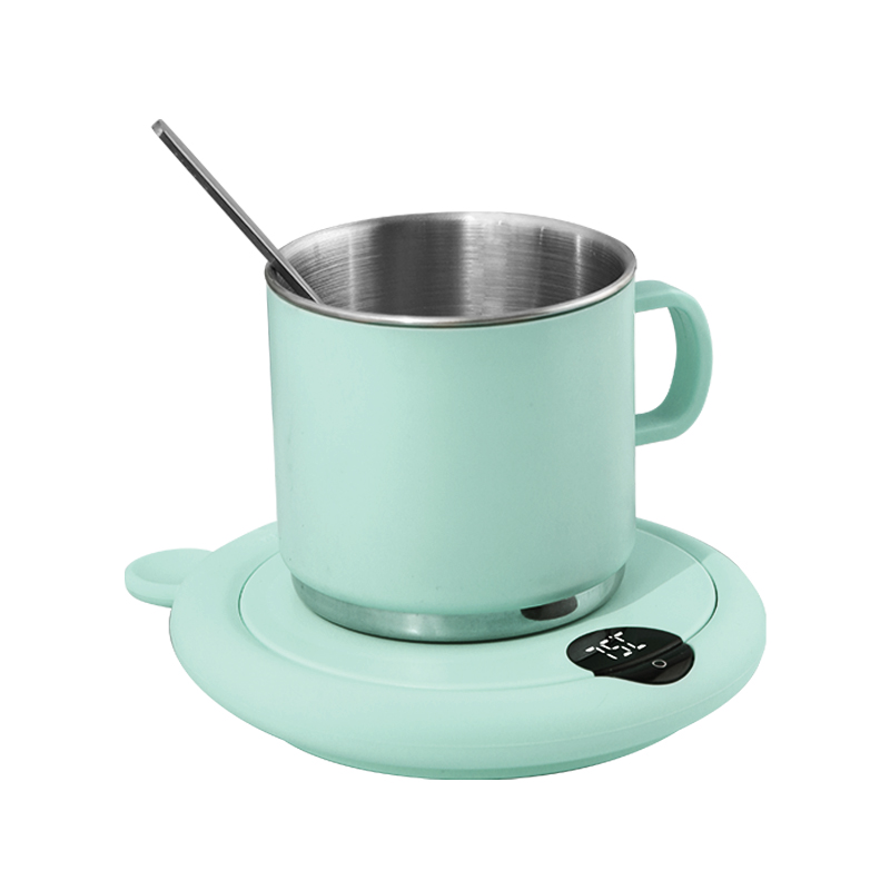 Новый дизайн 2022, умная кружка из нержавеющей стали с электрическим подогревом, терморегулятор, кружка для кофе, набор подогревателей для стола