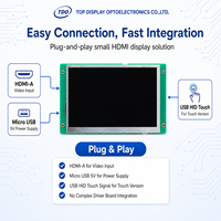 Module d'affichage LCD compact TDO 4,3 pouces avec interface HD-MI 800x480, alimentation Micro USB 5V pour contrôleur embarqué, Raspberry Pi et...
