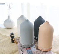 Diffuseur d'huiles essentielles d'aromathérapie en céramique Humidificateur d'air ultrasonique diffuseur d'huiles aromatiques de bureau avec diffuseur d'arôme super silencieux