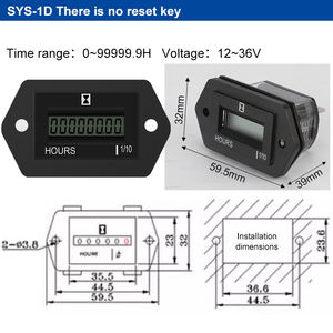SYS-1 6 chiffres DC 10-80V AC 100-250V <span class=keywords><strong>compteur</strong></span> numérique industriel complet scellé Quartz minuterie <span class=keywords><strong>compteur</strong></span> mécanique heures <span class=keywords><strong>compteur</strong></span> - Product Image 2