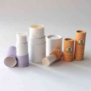 Eco Friendly Custom Size Deodorant Container Deodorant Tubes Twist up <b>Paper</b> Tubes for Deodorant Balm Packaging - Product Image 4