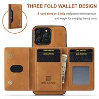 Chargeur sans fil pour iPhone 13 Coque arrière pour Samsung S21 S20 FE S22 A12 A22 Étui en cuir pour carte de téléphone portable pour iPhone 13 Pro Case
