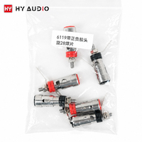 Bornes de connexion pour haut-parleurs HY AUDIO, bornes de haut-parleur plaquées argent, fourniture d'usine, bornes audio pour voiture, pièces de haut-parleur
