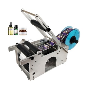 Wholesale Price Semi-automatic Commercial Wine Round Bottle Labeling Machine for Can Sticker - Product Image 1