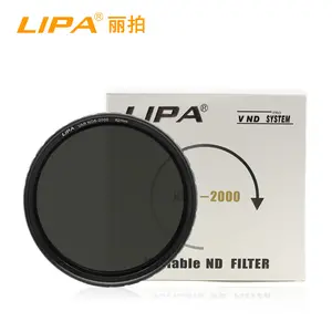 LIPA/OEM 49-82mm可変NDフィルターND8-2000中性密度フィルター付きフィルター