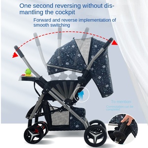 <span class=keywords><strong>Cochecito</strong></span> de Bebé Metálico Bidireccional, Ultraligero, Plegable, de 0 a 3 Años, con Cuatro Ruedas y Tipo Sombrilla - Product Image 4