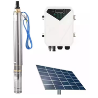 Pompe à eau solaire AC/DC, ensemble complet de pompe à eau solaire, pompe à eau solaire pour l'agriculture