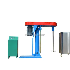 Máquina de dispersión de pintura de emulsión de 1000L, máquina mezcladora de pintura dispersora de alta velocidad de elevación hidráulica