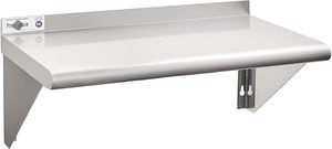 Полка из нержавеющей стали, коммерческие полки, настенные металлические стеллажи с фартуком и <span class=keywords><strong>2</strong></span> кронштейнами - Product Image 2