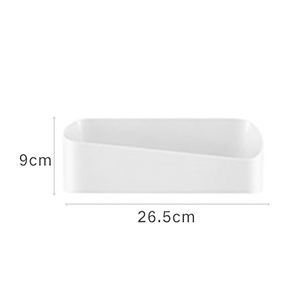 Étagère de rangement murale en plastique à un seul niveau, fixation forte sans perforation, design multifonctionnel, forme géométrique - Product Image 5