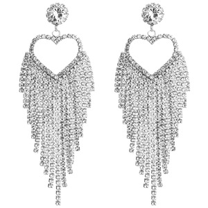 Pendientes <span class=keywords><strong>de</strong></span> tuerca con flecos y borlas <span class=keywords><strong>de</strong></span> corazón para mujer, accesorios <span class=keywords><strong>de</strong></span> <span class=keywords><strong>moda</strong></span>, <span class=keywords><strong>2022</strong></span> - Product Image 2