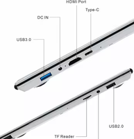 Ordinateur portable professionnel pas cher en gros avec double écran tactile 15,6''+7'', 8 Go, 16 Go, 32 Go de RAM, SSD 256 Go, N100, idéal pour les études