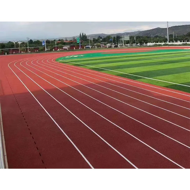 Superficie de pista de goma para correr, alfombra iaaf de 13mm para atletismo