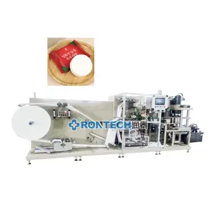 Automatic high speed Disposable outdoor travel Compressed Towel Making Machine Portable cotton face towel compressing machine