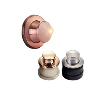 Round Spring Handle Zinc Alloy Plastic <b>Single</b> Hole Door Mount Concealed Drawer Cabinet Wardrobe Hardware - Product Image 5