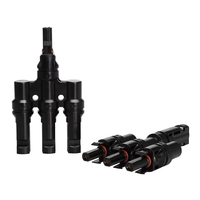2024 nuevo tipo Solar Oem personalizado impermeable 3 en 1 1000V DC T rama Solar PV Cable conector para Panel Solar