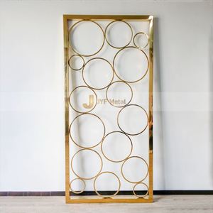 EX547 - Biombo Plegable de Acero Inoxidable con Corte Láser, Diseño Arquitectónico Moderno para Proyectos de Interiores de Hoteles y Centros Comerciales - Product Image 2