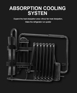 Mini réfrigérateur intelligent à compresseur rétro vertical intégré de 60 L, personnalisé, avec thermostat, pour bière, fruits et légumes - Product Image 6