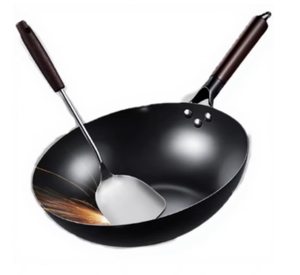 ชุดหม้อเหล็กหล่อ ทนทาน ไม่ติดกระทะ ด้ามจับไม้ เป็นมิตรกับสิ่งแวดล้อม ผิวขัดเงา ขนาด 30 ซม. ความจุ 20 ลิตร ใช้ได้กับเตาแก๊สและเตาแม่เหล็กไฟฟ้า - Product Image 1