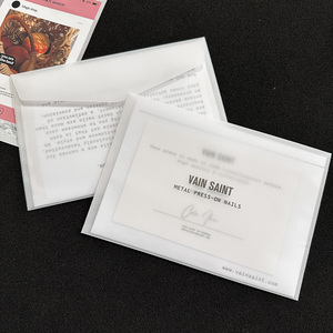 MOQ 100pcs Luxury Custom Frosted Tracing Paper Envelope with <strong>Letter</strong> Writing Paper <strong>Thank</strong> <strong>You</strong> Card Transparent Paper Envelope - Product Image 3