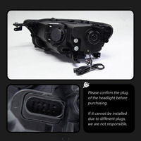 Feux de voiture pour T-Roc 2017-2021, projecteur de phare LED, signal dynamique DRL, 55W 6000K, nouveaux accessoires automobiles