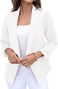 Dames Casual Blazers Cardigan Pak Eenvoudige Dame Slim Fit <span class=keywords><strong>Plus</strong></span> <span class=keywords><strong>Size</strong></span> Jas Effen Lange Mouw Ademend Dun Jack Effen Geverfd - Product Image 2