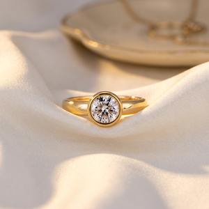 <span class=keywords><strong>Anillo</strong></span> <span class=keywords><strong>de</strong></span> diamantes cultivados en <span class=keywords><strong>laboratorio</strong></span> al por mayor Igi Certified Vvs Pure Gold Engagement Wedding Synthetic Diamond Ring - Product Image 5