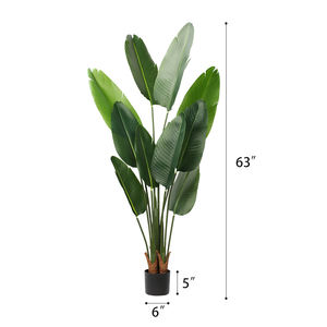 5ft Kunstmatige Paradijsvogel <span class=keywords><strong>Plant</strong></span> Met Plastic Pot Indoor Outdoor Decor Cadeau - Product Image 2