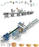 Robot de palettisation personnalisé entièrement automatique Ligne d'emballage automatisée de boxe en papier Monteur de carton Machines à sceller multi-tension