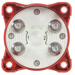 Interrupteur rotatif à double circuit Blue Sea Systems 5511E 32V DC pour batterie de voiture, protection contre l'allumage - Product Image 2