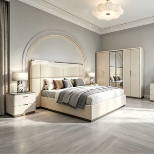 Ensemble royal turc pour adultes, commodes sur mesure de taille king, 6 tiroirs, meubles de <span class=keywords><strong>chambre</strong></span> à coucher modernes de luxe en <span class=keywords><strong>bois</strong></span> pour lit double - Product Image 1
