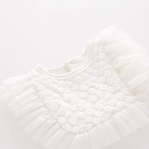 Nouvelle <span class=keywords><strong>Robe</strong></span> d'été sans manches en dentelle et <span class=keywords><strong>tulle</strong></span> pour bébé fille, style princesse, vêtements doux pour nouveau-né - Product Image 4