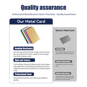 Tarjetas Metálicas Inteligentes sin Contacto, Personalizadas con Código QR, Acero Cepillado, Tarjetas de Visita NFC, Etiquetas Metálicas Grabadas Personalizadas - Product Image 4