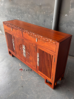 Meuble Senye, buffet de style chinois moderne, Kyocera Suli Hedgehog en bois de rose, multifonctionnel, pour salle à manger et entrée