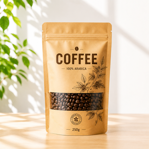 Sachet Doypack en papier kraft thermoscellable de qualité alimentaire, personnalisé et réutilisable, avec fenêtre, pour thé et aliments, fabriqué en Chine - Product Image 3