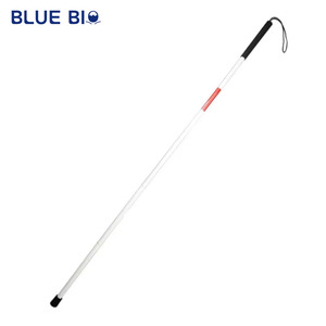 Легкая портативная алюминиевая складная трость-навигатор для повседневного использования, путешествий и безопасного ориентирования на улице, белая - Product Image 2