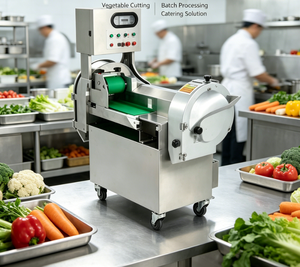 Máquina Cortadora <span class=keywords><strong>de</strong></span> Vegetales con Control Digital, 1500W, Acero Inoxidable, Doble Cabezal, para Procesamiento <span class=keywords><strong>de</strong></span> Alimentos Frescos, Uso Diario en Plantas - Product Image 6