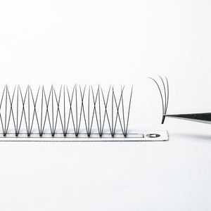 Extensions de Cils en Éventails Pré-faits 6D 8D 10D 12D, Épaisseur 0.05mm 0.07mm, Courbures C D, Tiges Courtes ou Longues, Éventails de Volume Pré-Fabriqués - Product Image 4