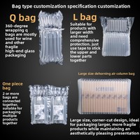 Sac gonflable YISHI durable à 9 couches PA/PE pour la protection des bouteilles de vin, emballage tampon pour le transport de verrerie fragile