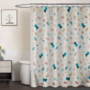 Cortina de banho peva de 180*180 cm, cortina estampada para banho, à prova d' água, chuveiro do banheiro