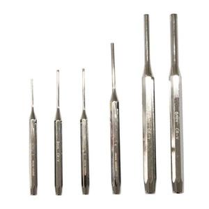 TTAKE Industrial Straight Pin <b>Punch</b> Assortment 6-Piece <b>Set</b> 1-8mm Cr V Steel Bright Finish for Metalworking - Product Image 1