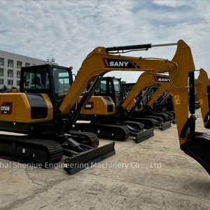 Excavadora SANY Original, Modelo SY55 SY55U, Mini Excavadora Nueva, Máquina Excavadora de Cadenas, Línea Hidráulica de Alto Rendimiento - Product Image 3